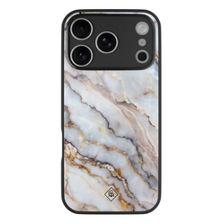 Casimoda iPhone 18 Pro glazen hardcase - Marble dream