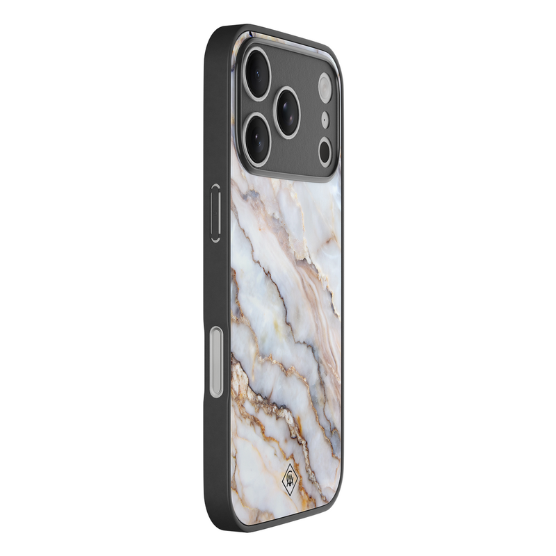 Casimoda iPhone 18 Pro glazen hardcase - Marble dream