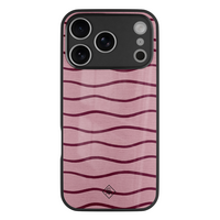 Casimoda iPhone 18 Pro glazen hardcase - Soft stripes