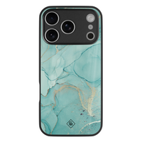 Casimoda iPhone 18 Pro glazen hardcase - Touch of mint