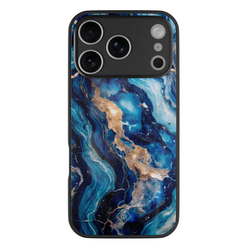 Casimoda iPhone 18 Pro glazen hardcase - Ocean marble