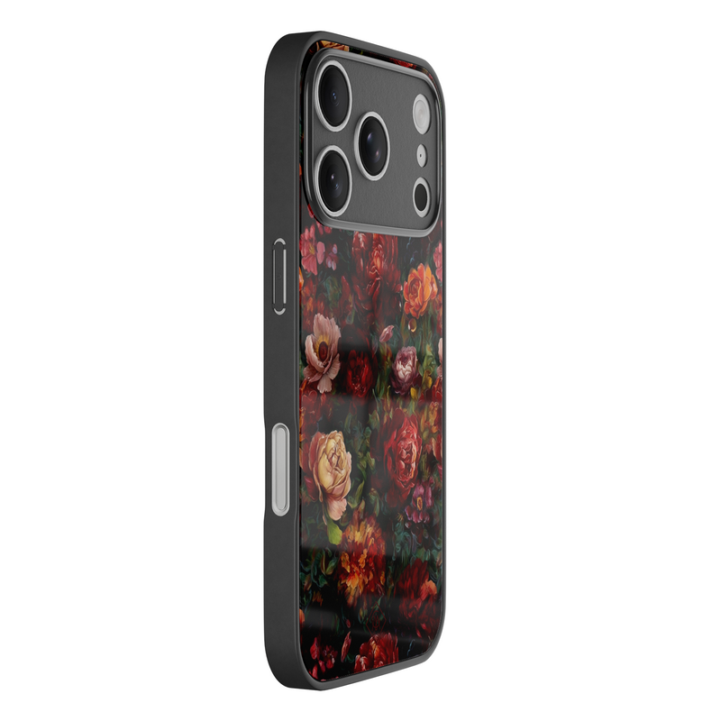 Casimoda iPhone 18 Pro glazen hardcase - Floral garden