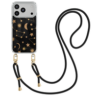 Casimoda iPhone 18 Pro hoesje met zwart koord - Counting the stars