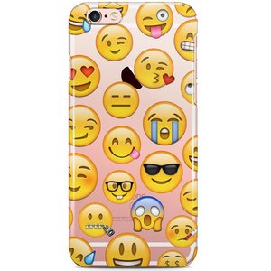Casimoda iPhone 6/6S siliconen hoesje - Emoji smileys mix 2