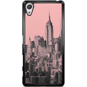 Casimoda Sony Xperia X hoesje - NYC in pink