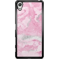 Casimoda Sony Xperia X hoesje - Marmer roze