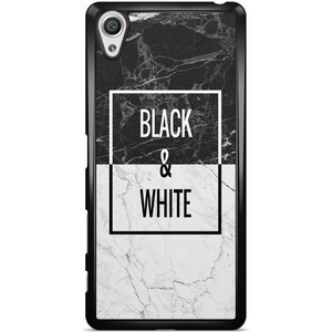 Casimoda Sony Xperia X hoesje - Black & white