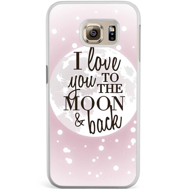 Casimoda Samsung Galaxy S6 Edge hoesje - I love you to the moon and back