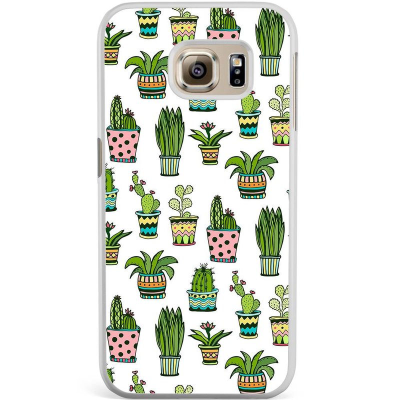 Casimoda Samsung Galaxy S6 Edge hoesje - Cactussen