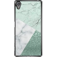 Casimoda Sony Xperia Z5 hoesje - Minty marmer collage