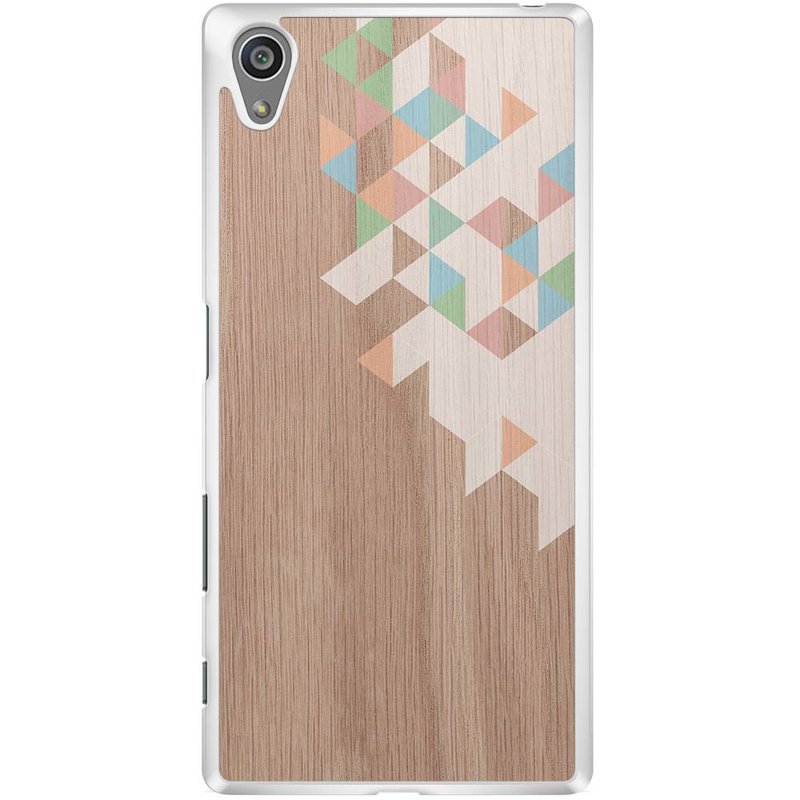 Casimoda Sony Xperia Z5 hoesje - Geo blocks on wood