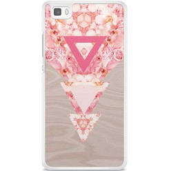 Casimoda Huawei P8 Lite hoesje - Floral wood