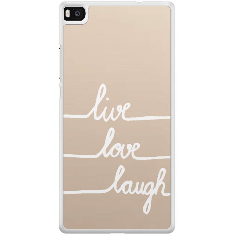 Casimoda Huawei P8 hoesje - Live, love, laugh