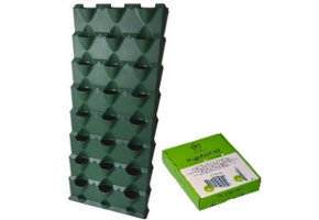 8 lagen inclusief irrigatiesysteem, groen (144 x 63 x 13 cm)