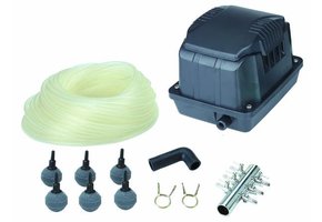 AK²-40 NG LUCHTPOMP 2400 L/U SET (AANSLUITSET, 8 X LUCHTSTEEN 30 MM, 25 MTR LUCHTSLANG)