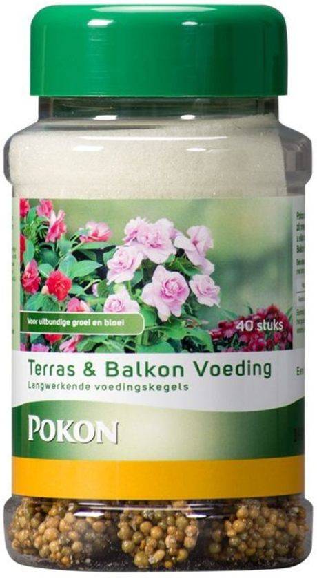 POKON TERRAS & BALKON PLANTEN VOEDINGSKEGELS 40 STUKS