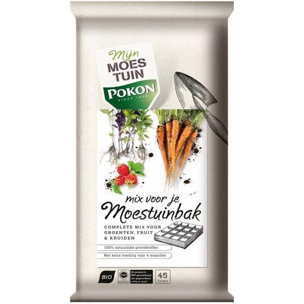 POKON  POKON BIO AARDE MIX VOOR MOESTUINBAK 45 LITER