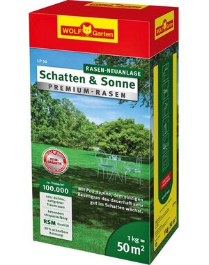 WOLF-GARTEN LP50 PREMIUM GAZON GRASZAAD 1 KG = 50 M²