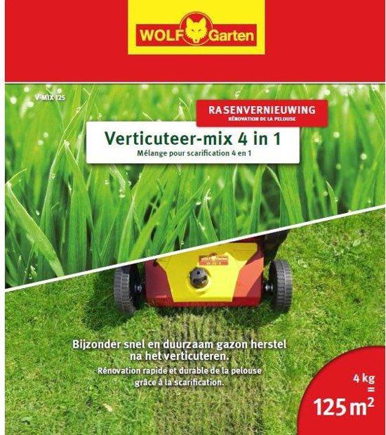 WOLF GARTEN V-MIX 125 VERTICUTEERMIX 4KG = 125 M²