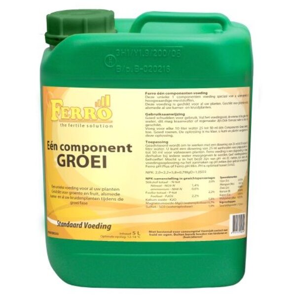 FERRO FERRO 1-COMPONENT GROEI 5 LITER