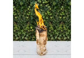 BERK KAARSHOUDER MET NATUREL KAARS