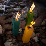 MYSEASONS WIND KAARS ORANJE KLEIN 25CM