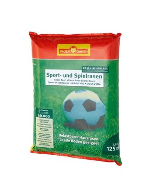 WOLF-GARTEN LG 125 SPORT & SPEELGAZON GRASZAAD 2.5 KG = 125 M²