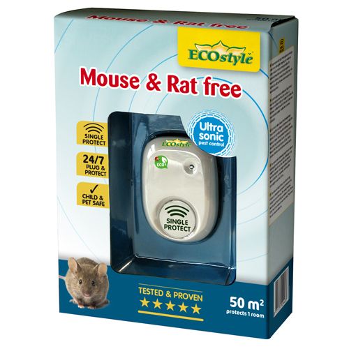 ECOSTYLE MOUSE & RAT FREE 50M² SINGLE PROTECT - 1 KAMER