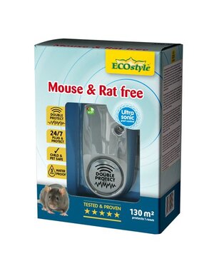 ECOSTYLE MOUSE & RAT FREE 130M² DOUBLE PROTECT IP55 - 1 KAMER