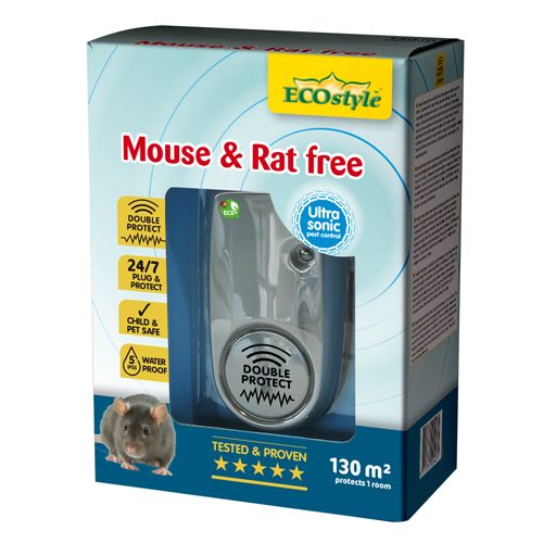 ECOSTYLE MOUSE & RAT FREE 130M² DOUBLE PROTECT IP55 - 1 KAMER