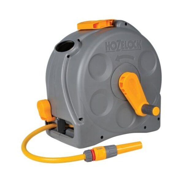 HOZELOCK HOZELOCK COMPACT REEL + WANDHOUDER 2-IN-1 INCL. 25M SLANG, KOPPELINGEN EN TUINSPUIT