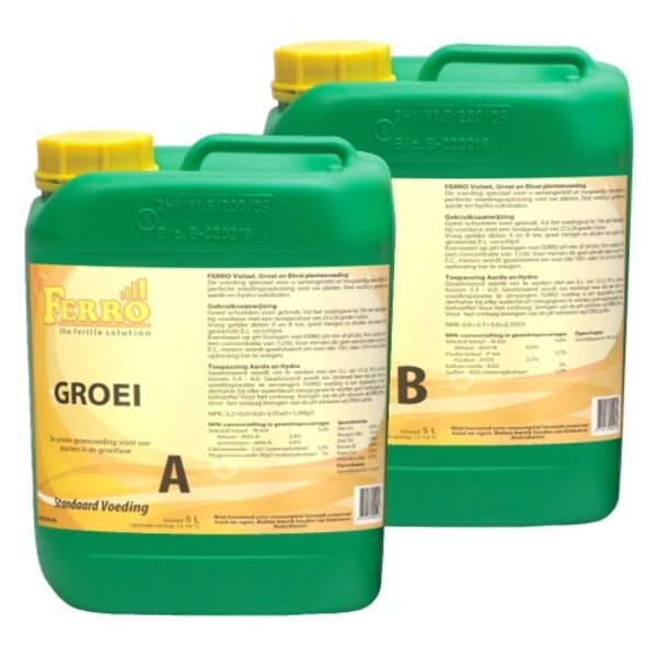 FERRO FERRO STANDAARD GROEI A+B 5 LITER