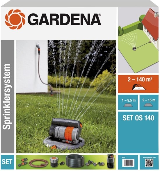GARDENA OS 140 VERZONKEN ZWENKSPROEIER SET 140M²