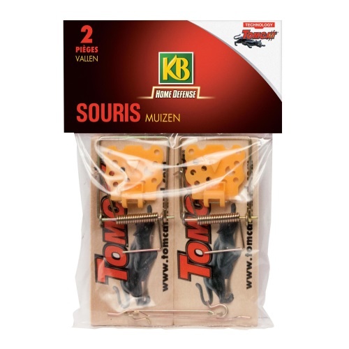 KB KLASSIEKE HOUTEN MUIZENVAL 2 STUKS