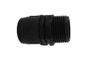 PE OVERGANG 25 X 1" BUITENDRAAD