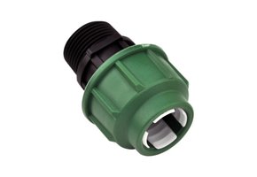 PE OVERGANG 25 MM X 1" BUITENDRAAD