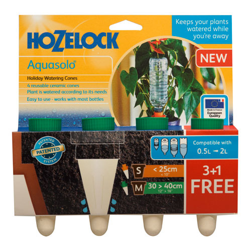 HOZELOCK AQUASOLO 3+1 SET M GROEN VOOR POTTEN Ø30 - 40CM