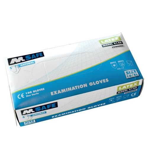M-SAFE 4140 LATEX HANDSCHOENEN S 100ST/DOOS