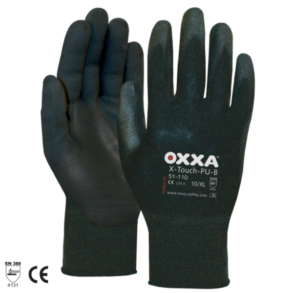 OXXA SAFETY OXXA X-TOUCH PU-B HANDSCHOENEN XL (10) ZWART 3-PACK