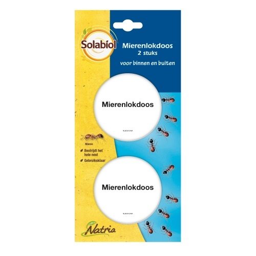 SOLABIOL NATRIA MIERENLOKDOOS 2 STUKS SOLABIOL NATRIA MIERENLOKDOOS 2 STUKS