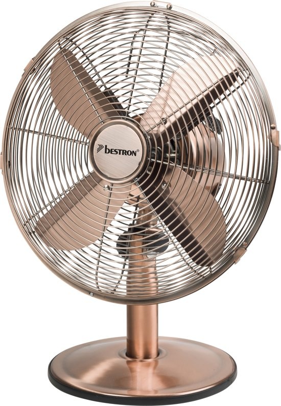 BESTRON DFT35CO RETRO BUREAUVENTILATOR 35 CM KOPER 35 WATT