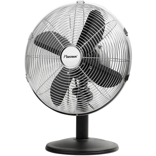 Bestron DFT35Z RETRO BUREAUVENTILATOR 35 CM ZWART 35 WATT Bestron DFT35Z RETRO BUREAUVENTILATOR 35 CM ZWART 35 WATT