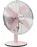 BESTRON DFT35R RETRO BUREAUVENTILATOR 35 CM ROZE 35 WATT