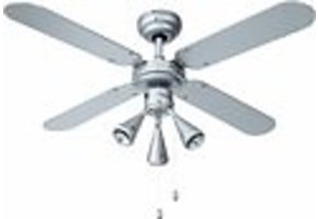DLHB42S PLAFONDVENTILATOR MET VERLICHTING 102 CM ZILVER / BLAUW 50 WATT