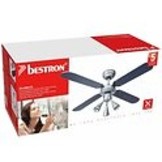 BESTRON DLHB42S PLAFONDVENTILATOR MET VERLICHTING 102 CM ZILVER / BLAUW 50 WATT