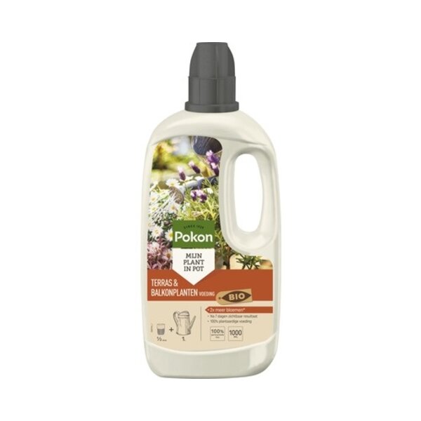 POKON  POKON BIO TERRAS & BALKON PLANTEN VOEDING 1 LITER