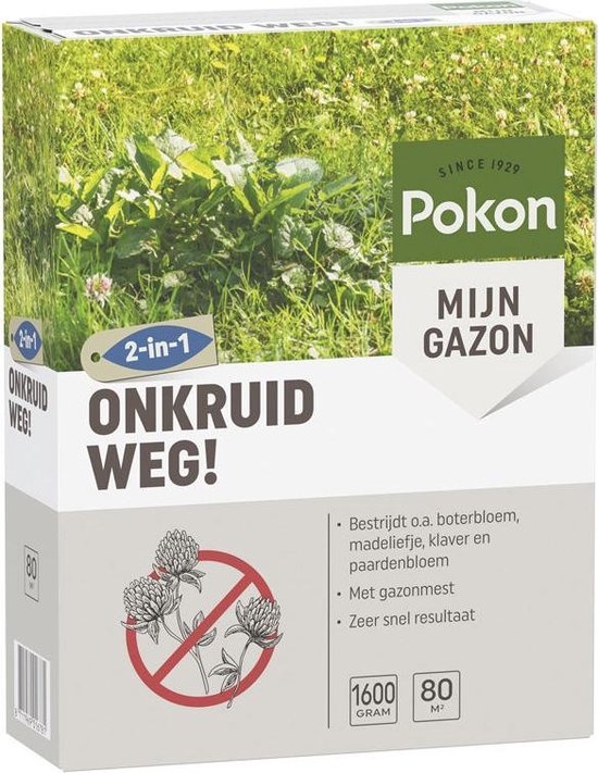 POKON ONKRUID WEG! 1600 GRAM 80M²