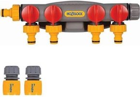 4-WEG WATERVERDELER 3/4" en 1/2''