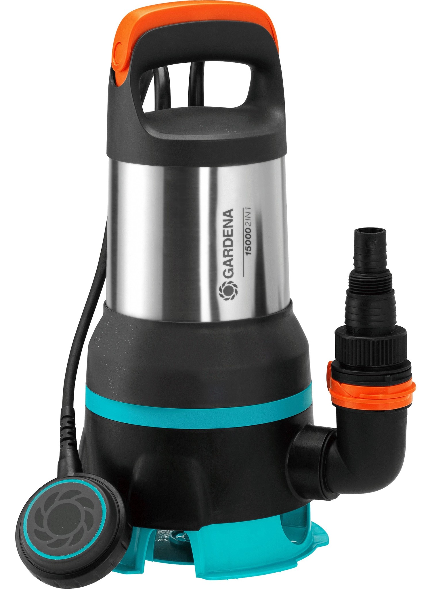 GARDENA 2-IN-1 SCHOON EN VUILWATER DOMPELPOMP 15000 MET VLOTTER