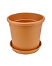 NPB PERSEO TERRACOTTA Ø30X30CM RONDE POT 18,5L + SCHOTEL